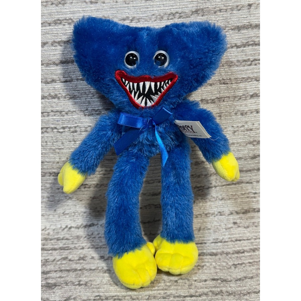 Poppy Playtime Huggy Wuggy Blue Plush PhatMojo Horror Game Monster Toy 2023